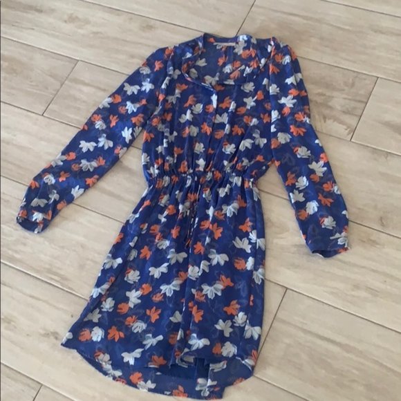 Halogen floral dress with cinch waist, size small - Picture 3 of 6